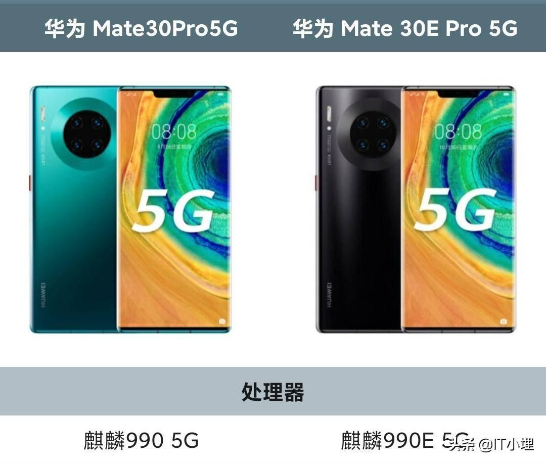 华为mate30epro和华为mate30pro的区别（华为公认比较好的两款手机）