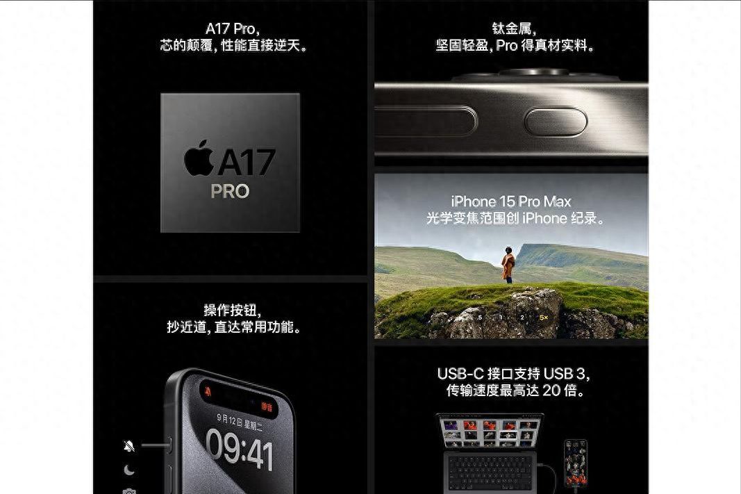 苹果iPhone 15 Pro参数配置及多少钱（2023公认续航超强的手机）