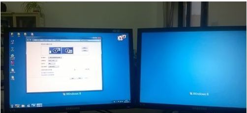 一台电脑两个显示器独立工作怎么设置（电脑一拖二显示器怎么接线）
